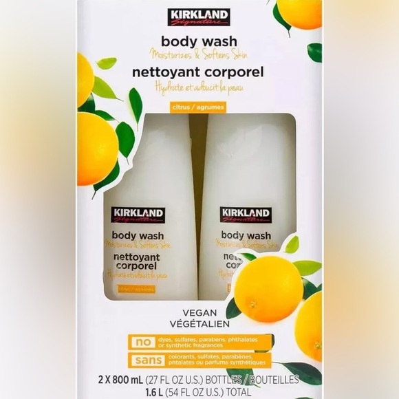 Kirkland Signature Other - Kirkland Signature Liquid Body Wash Natural Citrus 27 fl oz 2-count New